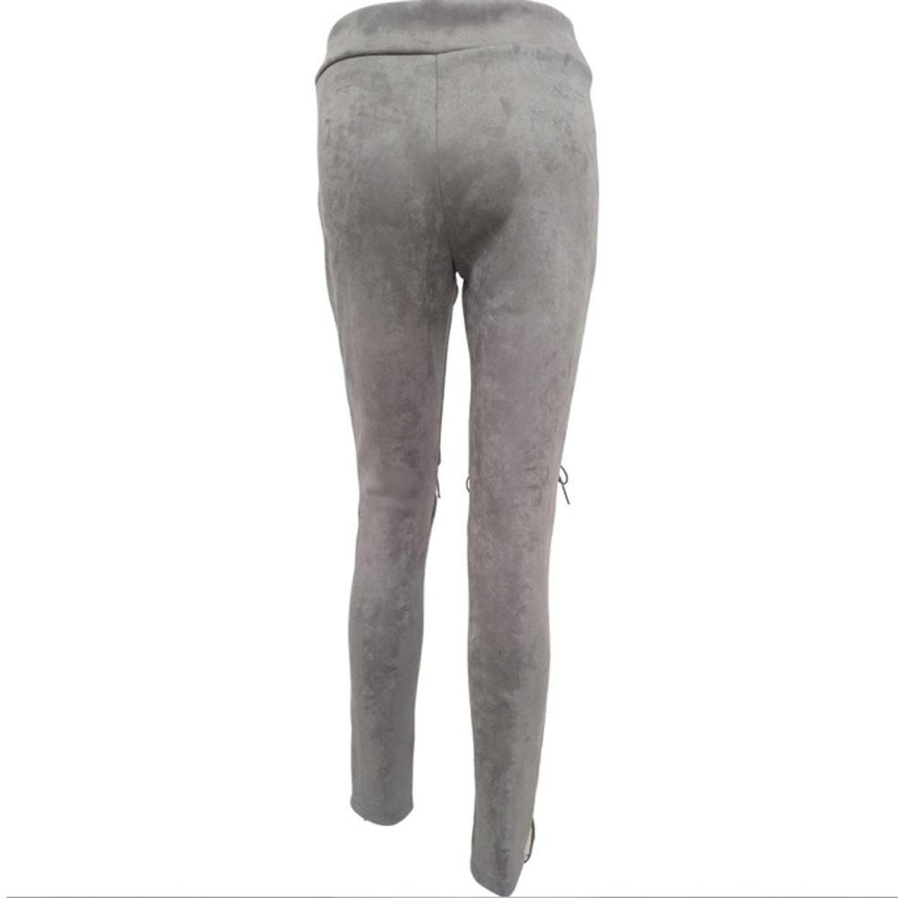 NEW! Suede Lace-up Pants - Picture 4 of 6